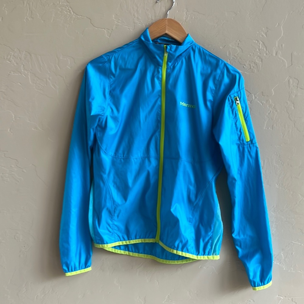 Marmot Vented Windbreaker Turquoise Blue XS